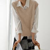 Vネックノースリーブニットベスト | Doux Belle  | 詳細画像21 