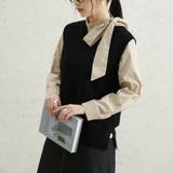 Vネックノースリーブニットベスト | Doux Belle  | 詳細画像22 