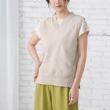 Vネックノースリーブニットベスト | Doux Belle  | 詳細画像7 