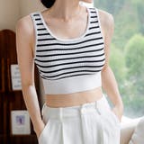 ブラック | タンクトップ ニットタンクトップ サマーニット | Doux Belle
