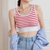 レッド | タンクトップ ニットタンクトップ サマーニット | Doux Belle
