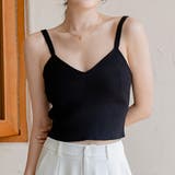 ブラック | タンクトップ ニットタンクトップ サマーニット | Doux Belle