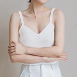 ホワイト | タンクトップ ニットタンクトップ サマーニット | Doux Belle