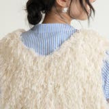 前後2wayVネックシャギーニット モールフェザー シャギーニット | Doux Belle  | 詳細画像22 