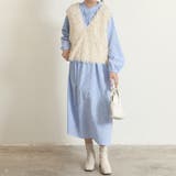 前後2wayVネックシャギーニット モールフェザー シャギーニット | Doux Belle  | 詳細画像3 