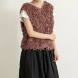 前後2wayVネックシャギーニット モールフェザー シャギーニット | Doux Belle  | 詳細画像7 