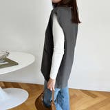 トップス ベスト Vネックプルオーバーベスト サイドスリット | Doux Belle  | 詳細画像6 