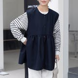 ペプラムシルエット ボタン付き ラウンドネック | Doux Belle  | 詳細画像13 