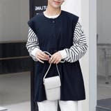 ペプラムシルエット ボタン付き ラウンドネック | Doux Belle  | 詳細画像14 