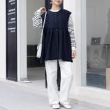 ペプラムシルエット ボタン付き ラウンドネック | Doux Belle  | 詳細画像15 