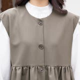 ペプラムシルエット ボタン付き ラウンドネック | Doux Belle  | 詳細画像21 