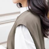 ペプラムシルエット ボタン付き ラウンドネック | Doux Belle  | 詳細画像22 