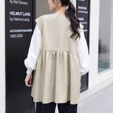 ペプラムシルエット ボタン付き ラウンドネック | Doux Belle  | 詳細画像7 