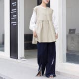 ペプラムシルエット ボタン付き ラウンドネック | Doux Belle  | 詳細画像8 