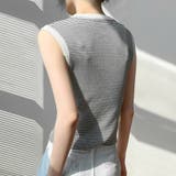 ワッフル編みサマーニットトップス レディース トップス | Doux Belle  | 詳細画像8 