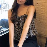 小花柄シャーリングキャミソール レディース トップス | Doux Belle  | 詳細画像1 