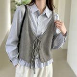 グレー | 前後2WAYニットキャミソール レディース トップス | Doux Belle 