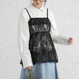 ブラック | トップス キャミソール 透け | Doux Belle 