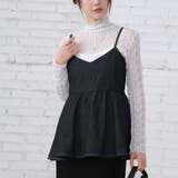ブラック | ノースリーブ デニム トップス | Doux Belle 