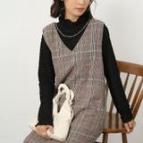 ブラック | トップス カットソー 総柄 | Doux Belle 