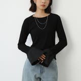 ブラック | トップス カットソー Tシャツ | Doux Belle 