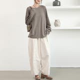オーバーサイズ トップス カットソー 長袖 ロングT モモンガ風 | Doux Belle | 詳細画像3