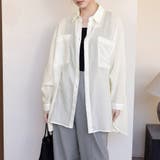 シアーシャツ ロング丈 ポケット付き | Doux Belle  | 詳細画像1 