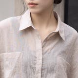 シアーシャツ ロング丈 ポケット付き | Doux Belle  | 詳細画像18 