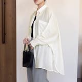 シアーシャツ ロング丈 ポケット付き | Doux Belle  | 詳細画像3 