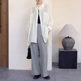 シアーシャツ ロング丈 ポケット付き | Doux Belle  | 詳細画像4 