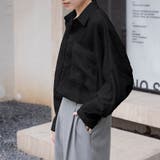 ブラック | シアーシャツ ロング丈 ポケット付き | Doux Belle 