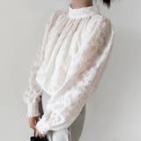 レースシアータートルネックブラウス | Doux Belle  | 詳細画像10 