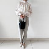 レースシアータートルネックブラウス | Doux Belle  | 詳細画像13 