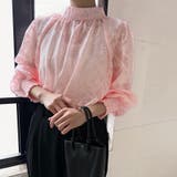 レースシアータートルネックブラウス | Doux Belle  | 詳細画像7 