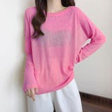 2typeラウンドネックシアートップス | Doux Belle  | 詳細画像18 