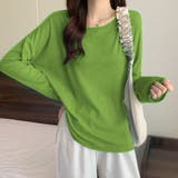 2typeラウンドネックシアートップス | Doux Belle  | 詳細画像34 