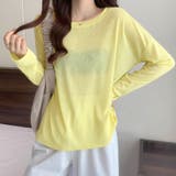 TYPE2イエロー | 2typeラウンドネックシアートップス | Doux Belle 