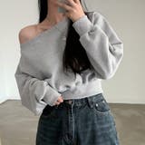 グレー | フショルニットトップス | Doux Belle 