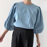 コットン素材シンプルボリュームスリーブカットソー | Doux Belle  | 詳細画像11 