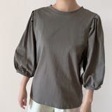 コットン素材シンプルボリュームスリーブカットソー | Doux Belle  | 詳細画像22 