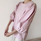 コットン素材シンプルボリュームスリーブカットソー | Doux Belle  | 詳細画像6 