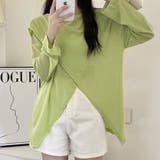 前後2way仕様ラウンドネックシアーカットソー | Doux Belle  | 詳細画像15 