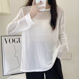 前後2way仕様ラウンドネックシアーカットソー | Doux Belle  | 詳細画像21 