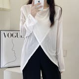 前後2way仕様ラウンドネックシアーカットソー | Doux Belle  | 詳細画像22 