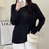 前後2way仕様ラウンドネックシアーカットソー | Doux Belle  | 詳細画像23 