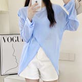 前後2way仕様ラウンドネックシアーカットソー | Doux Belle  | 詳細画像5 