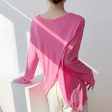 前後2way仕様ラウンドネックシアーカットソー | Doux Belle  | 詳細画像7 