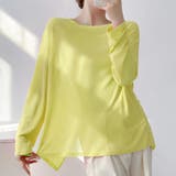 前後2way仕様ラウンドネックシアーカットソー | Doux Belle  | 詳細画像9 