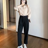 タック袖ベーシックシャツ | Doux Belle  | 詳細画像10 