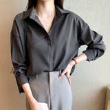タック袖ベーシックシャツ | Doux Belle  | 詳細画像11 